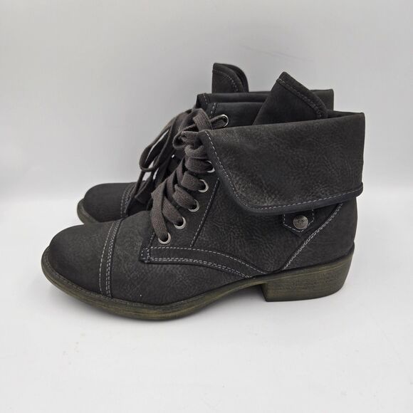 Rocket Dog Boots Size 6.5 Women’s Booties Charcoal Gray Suede Ankle Boots Shoes - Picture 2 of 9